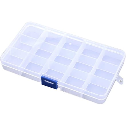10/15/24 Vakken Opbergdoos Transparant Verstelbaar Items Organizer Container(24 vakken) white