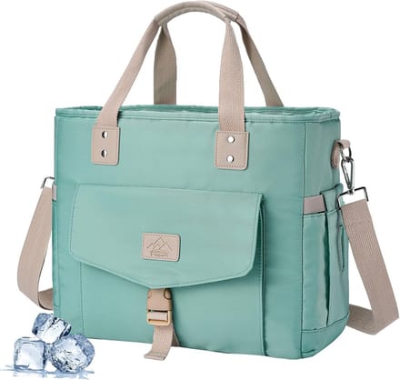 Geïsoleerde lunchtas - Koeltas voor dames - 18 L - Blauw - Polyester - Groot