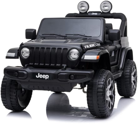 Jeep Wrangler Rubicon 12V Kinderauto Zwart