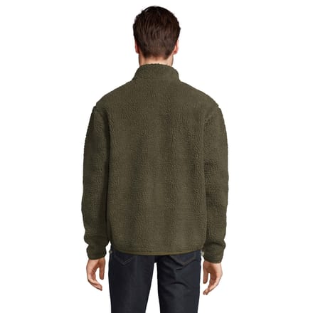 SOLS Fury Sherpa jas voor volwassenen (Leger/Donker leger)