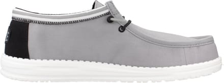 HEYDUDE - Wally Letterman Heren Instappers Light Grey/White - Maat 44