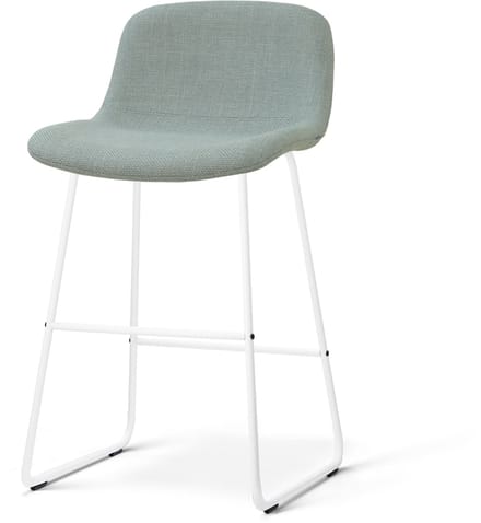 Nolon Nino-Mats barkruk saliegroen - wit onderstel - 65 cm
