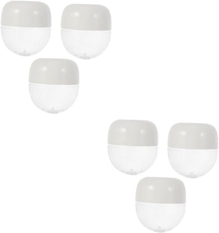 Make-up Ei Opbergdoos - Spons Houder - Make-up Spons Beschermen - Ventilerend Ontwerp - 6 Stuks - Wit