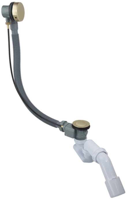 FugaFlow Eccelente Anta Badafvoercombinatie - draaibediening - geborsteld messing PVD