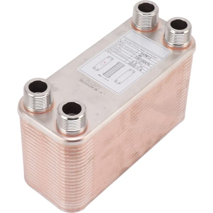 Platenkoeler Compact Robuust Roestvrij Staal Gelast Platen Warmtewisselaar voor Bier Wort Water beige