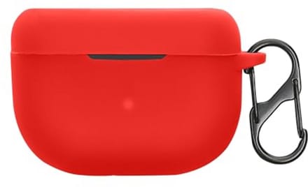 kwmobile Earbud Case Cover - Compatible with Jabra Elite 10 / E10 - Trendy Protective Case Wireless Earbuds in Red