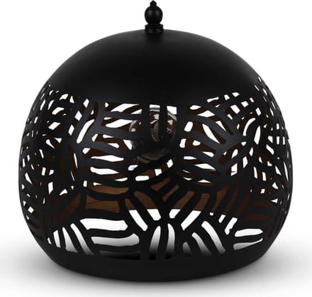 Safaary - Oosterse Tafellamp Zebra Maji Zwart Goud Ø 27 x 26cm