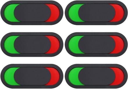 Privacy Indicator Set - Bezetting Borden - Kantoor Deuren - 6 Stuks - 10x4cm - Zwart