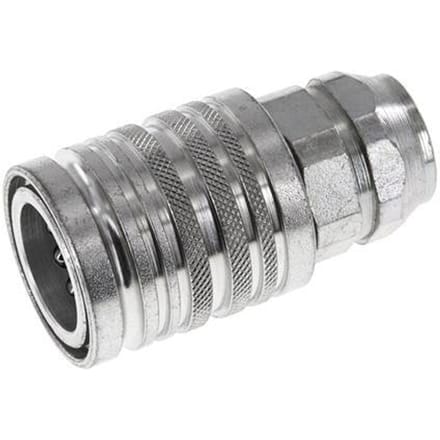 Stalen DN 12.5 Hydraulische Koppeling Snelkoppeling G 3/8 inch Binnendraad ISO 7241-1 A D 20.5mm