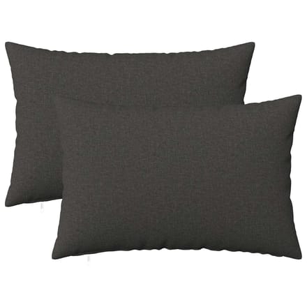 vidaXL - Kussensloop - 2 - st - HEERLEN - Donkergrijs - 30 - x - 50 - cm - Stof