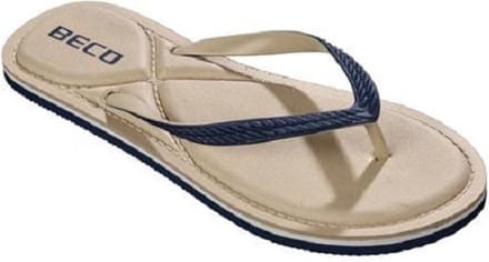 BECO Teenslippers - Dames - Eva - Beige/roze - Maat 37