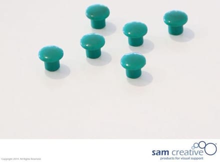 Sam Creative Whiteboard magneten - Set magneten - 10mm - Groen - Whiteboard