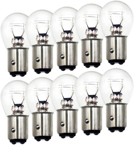 10x 24V BAY15D P21/5W Dubbele Gloeilamp voor Vrachtwagen en Camper