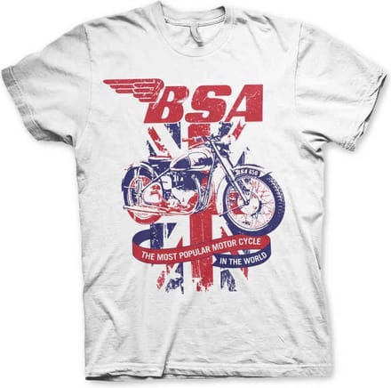 BSA Heren Tshirt -XL- Union Jack Wit
