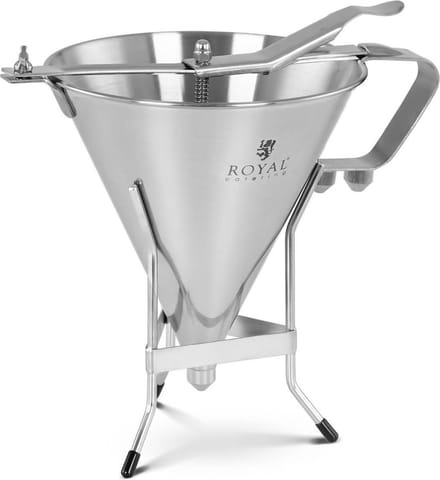 Vultrechter - 1.8 L - roestvrij staal - 3 vultips - Royal Catering