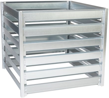 Timbela M800 - Compostbak Tuin Metaal - 704L - 91x91xH85 cm - Gegalvaniseerde