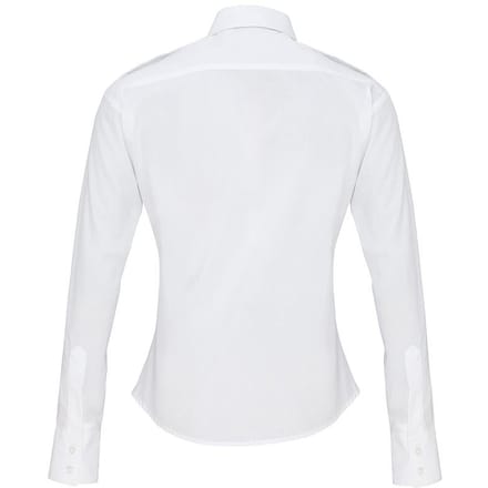 Premier Dames/dames Pilootshirt met lange mouwen (Wit)