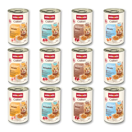 12x140ml animonda Carny Cat Drink Mix (4 soorten) kattenmelk