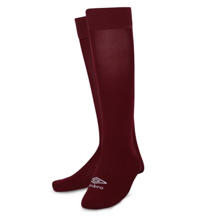 Umbro Primo voetbalsokken voor kinderen (Claret Rood/Wit)