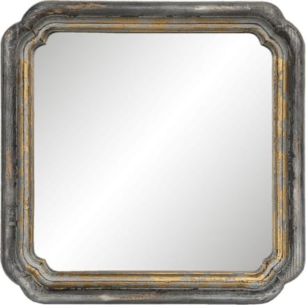 Clayre & Eef Spiegel 44x44 cm Goudkleurig Hout