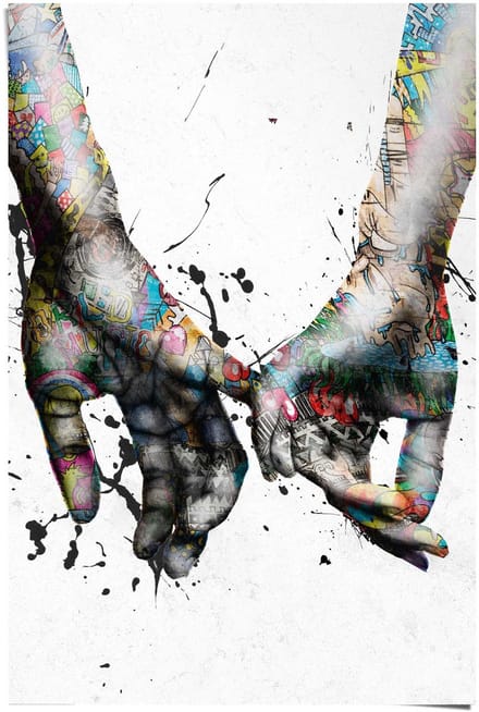 Poster Liefde - 91,5 x 61 - Papier - REINDERS