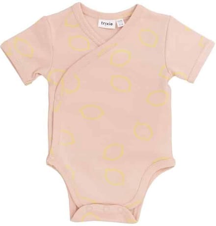 Trixie Baby overslagromper korte mouw Lemon Squash