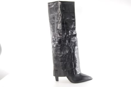 Bronx dames laars Jadey leder crocco print zwart