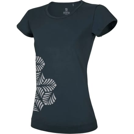 Ocun Leafs T-shirt Met Korte Mouwen Blauw S Vrouw