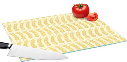 Glazen Snijplank - 39x28 - Graan - Patronen - Waves - Snijplanken Glas