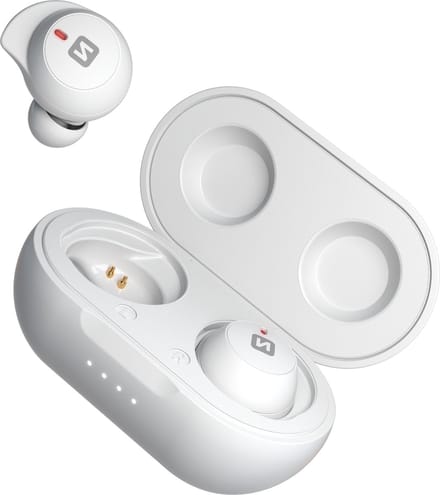 Swissten Stonebuds - Draadloze oordopjes - Wit