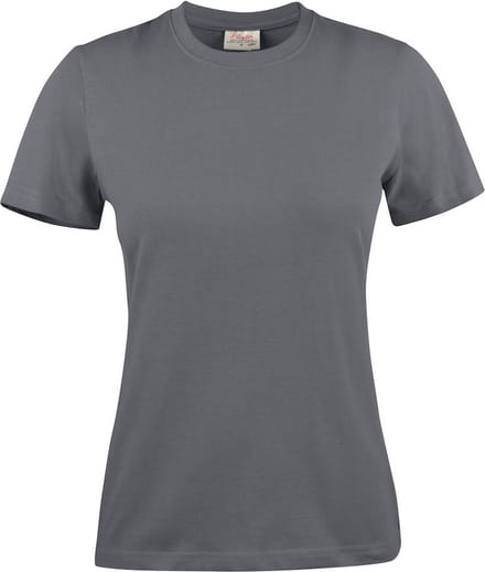 Printer HEAVY T-SHIRT LADY 2264014 - Staalgrijs - XXL