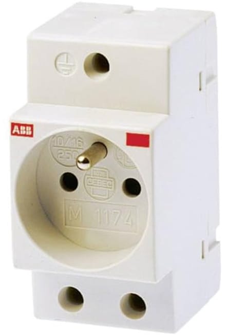 Modulaire contactdoos 2-polig met aarding