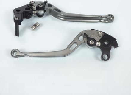 Remhendel rechts links voor motor Honda 1000 Cbr Rr Fireblade 2004-2007 titane/zwart