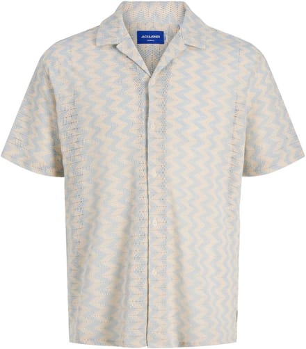 JACK&JONES - JORSUMMER LUKE TEXTURE RESORT SHIRT SS - Heren - Overhemden