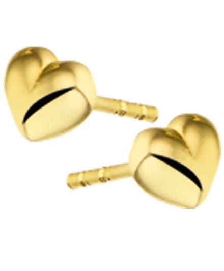 Huiscollectie Gouden Oorknoppen hart 4018268 4mm