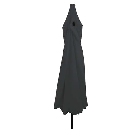 vidaXL - Tuinparasol - 395 - x - 395 - x - 245 - cm - Polyester - Rond - Antraciet