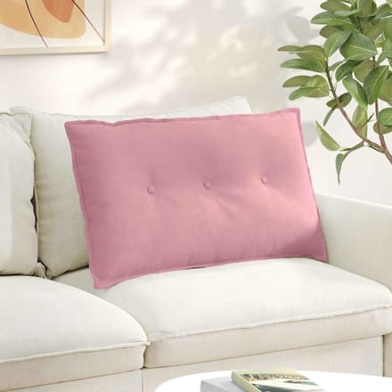 vidaXL - Rugkussen - Roze - 80 - x - 50 - cm - Corduroy - stof