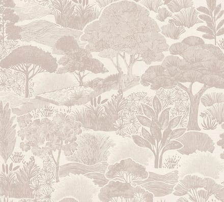 PLANTEN EN BOMEN BEHANG | Botanisch - Grijs Wit - A.S. Création Pintwalls III