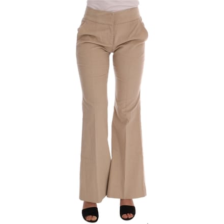 Flare Broek Beige