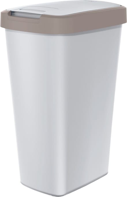 Keden - Afvalbak 45L - Prullenbak - essen met lichtbruin frame
