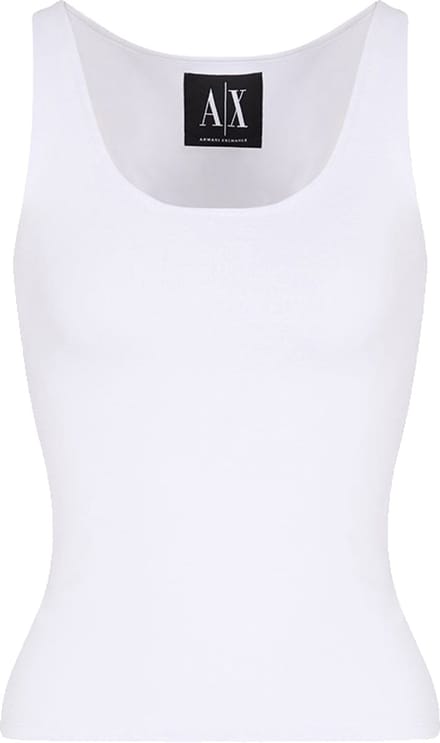 Armani Exchange Xw000829_af13729 Mouwloos T-shirt Wit L Vrouw