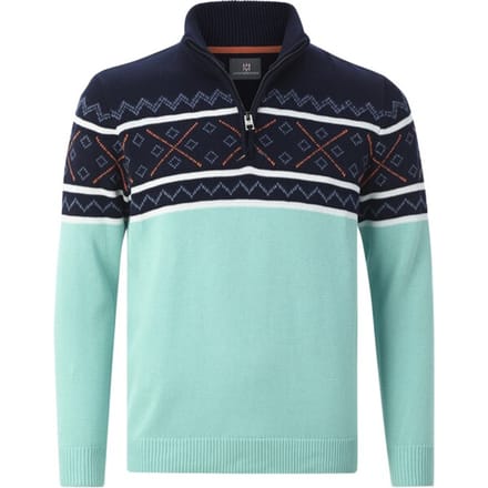 Jan Vanderstorm herren Trui - 68/70 - donkerblauw - Plus Size
