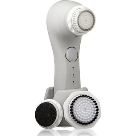 Magnitone The Full Monty Vibra-Sonic Total Skincare Multi-Brush Borstel Grijs