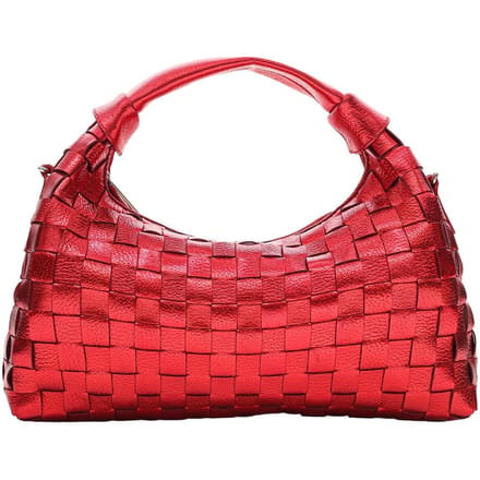 Núnoo Dandy Braided Metallic Bright Red Größe: OS | Handtaschen Outlet | Damen | Rot