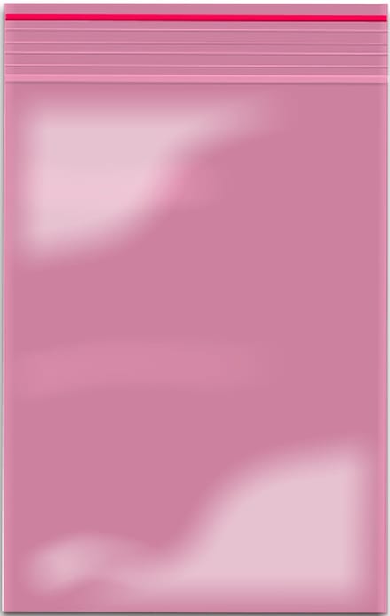 Gripzakjes Roze Transparant Gekleurd 100 Stuks 40 X 60 - 60 Micron