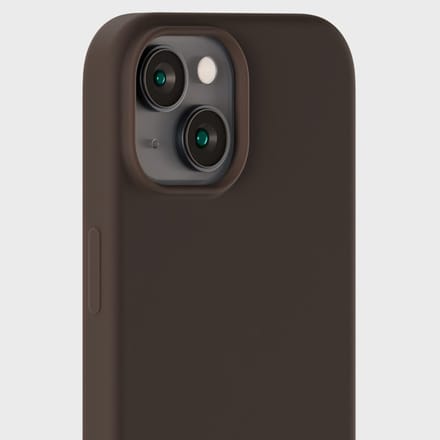 Holdit Silicone Case geschikt voor Apple iPhone 15 - Chocolate