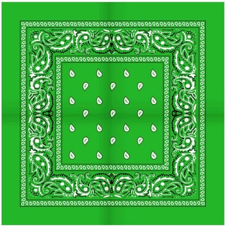 Boeren zakdoek Rain drop 54x54 - 54 - Groen