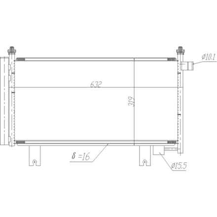 Condensor, airconditioning NRF 350473