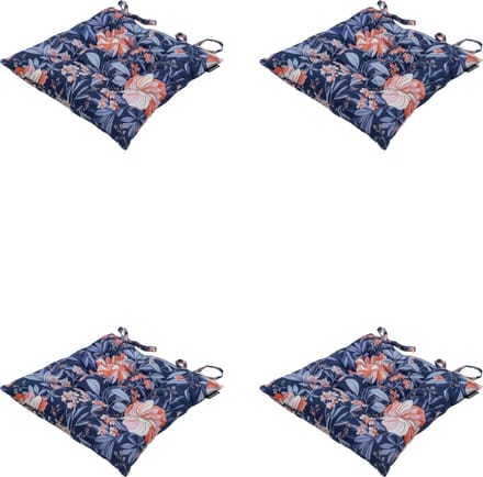Madison - Zitkussen - Universeel - 4 stuks - 46 x 46 cm - Maxime Indigo - Tuin - Toscane