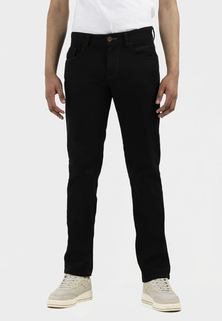 camel active Regular Fit 5-Pocket Jeans Forever Black - Maat - Zwartmenswear-44/38